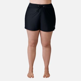 Free Country Womens Plus Size Drawstring Swim Short