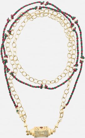 Marie Lichtenberg 14kt gold locket necklace with sapphires