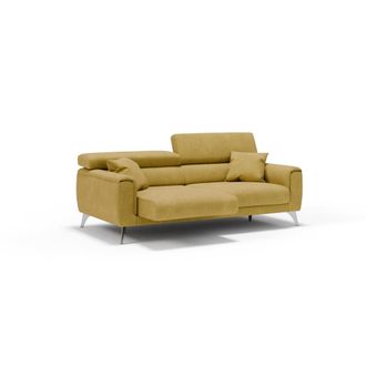Divani.Store Sof&aacute; con asientos deslizantes impermeable 199 cm amarillo
