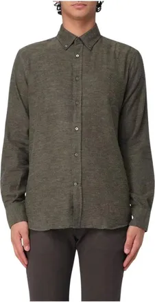 Brooksfield Camisa Casual - Shirts - Hombre - Verde - 2XL