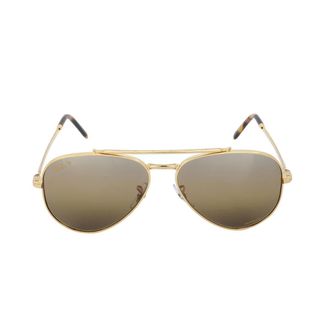 Ray-Ban New Aviator Polarized Silver Brown Chromance Aviator Unisex Sunglasses RB3625 9196G5 58
