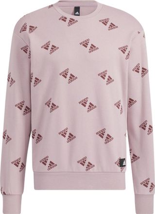 adidas Fi Bp1 Aop Swt Full Print Sports Round Neck Pullover Couple Style Pink HE7449