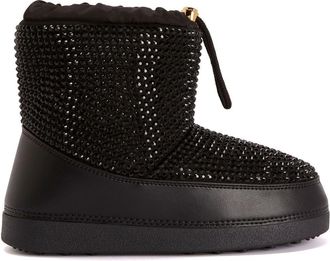 Giuseppe Zanotti Gz-Aspen rhinestone-embellished boots - women - Other fibres - 42 - Black
