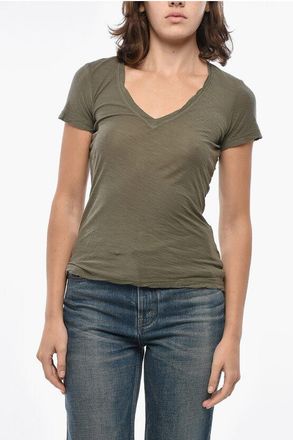 James Perse STANDARD Lightweight Cotton V-Neck T-Shirt size Xs