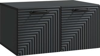 vidaXL Mueble Para Tv De Pared Negro 59,5 X 41 X 30 Cm Vidaxl