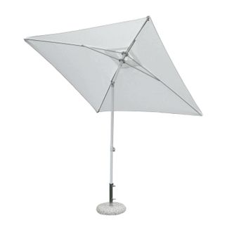 COSMA Sombrilla De Jard&iacute;n Poste De Aluminio Tela Blanca 2x2 Mod. Nice