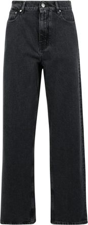 Jil Sander Straight Jeans - Dames - Regular Fit Jeans - Zwart - XL - Jeans