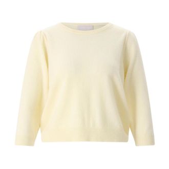 Hemisphere Cashmere Knitwear, female, Yellow, Size: XS Cashmere Knitwear