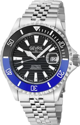 Gevril Group Chambers Black Dial Mens Watch 42607