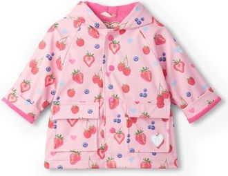 Hatley Kids Summer Berries Rain Jacket in Pink at Nordstrom, Size 18-24M