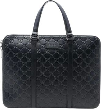 Gucci Pre-owned Handbags, female, Black, Size: ONE SIZE Pre-owned Business Bag