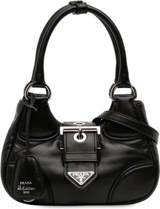 Prada Borsa a tracolla Re Edition 2002 Moon in nappa imbottita 2013-2025 - Nero