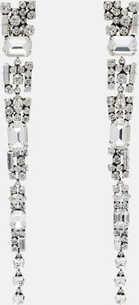 Saint Laurent Crystal-embellished clip-on earrings