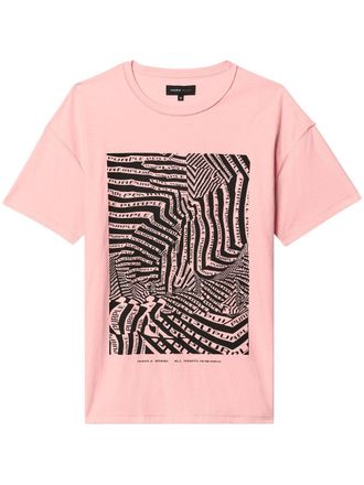 Purple OP-Art T-shirt - Roze
