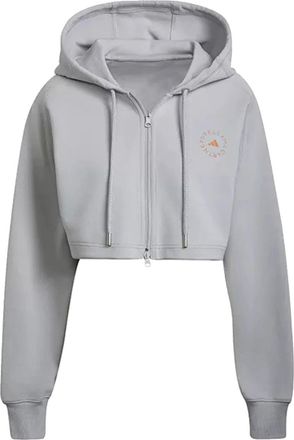 adidas (WMNS) adidas By Stella McCartney Cropped Hoodie Asia Sizing Grey HA8961