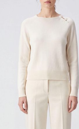 Forte_Forte Maglia girocollo in lana e cashmere con bottoni