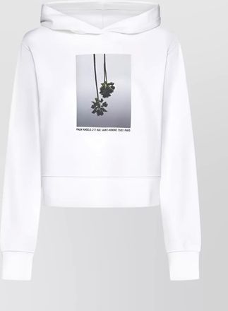 Palm Angels cotton mirage printed fitted hoodie