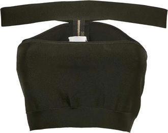 Balmain jersey crop top - Black