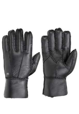 Pearlwood Lederhandschuhe PEARLWOOD BELL, Herren, Gr. 8,5, schwarz, Schafsleder, unifarben, Handschuhe Lederhandschuhe, warm gef&uuml;ttert, h&ouml;herer Schaft