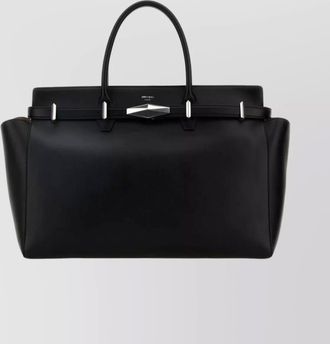 Jimmy Choo London diamond large leather shoulder bag