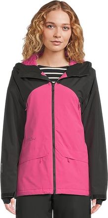 FlyLow Sarah Jacket Womens Clothing Black/Dragonfruit : MD, Polyester