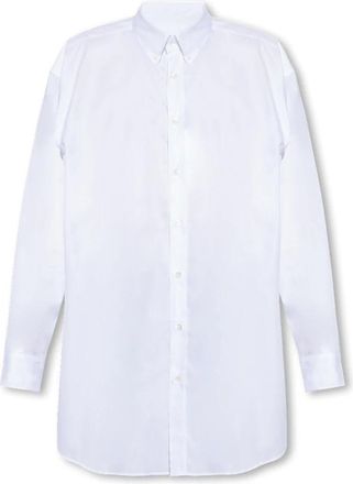 Maison Margiela Katoenen Overhemd - Heren - Zakelijke Overhemden - Wit - XS - Katoen - Overhemden