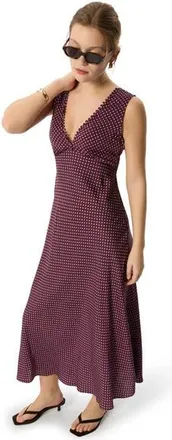 Whistles Mini Spot Sleeveless Dress in Purple/multi at Nordstrom, Size 12