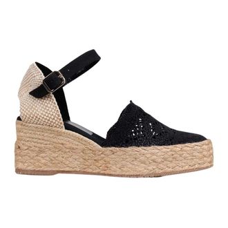 Paloma Barcel&oacute; Wedges, female, Black, Size: 10 US Kleo Espadrille Sandal