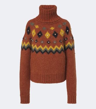 Goldbergh Jersey de cuello alto Hanashi adornado