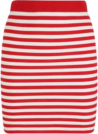Max Mara Rode Domizia Rokken - Dames - Korte rokken - Rood - L - Polyester - Rokken