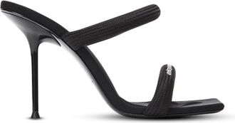 Alexander Wang High Stiletto Heel Sandals with Tubular Webbing Straps