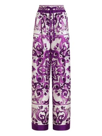 Dolce & Gabbana Silk Trousers