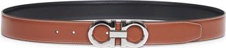 Ferragamo Reversible Gancini Riem - Heren - Riemen - Bruin - 100 CM - Leer - Accessoires