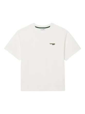 Lacoste T-shirt met geborduurd logo - Wit