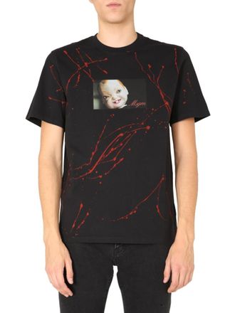 Msgm Black Graphic T-Shirt