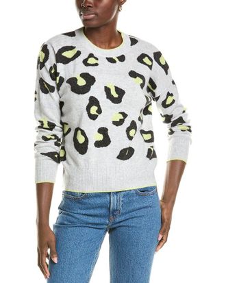 Brodie Wool & Cashmere-Blend Intarsia Leopard Jumper