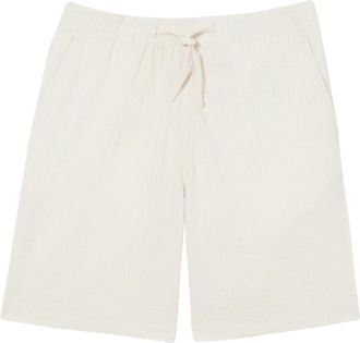 Lacoste Cotton Seersucker Shorts - Heren - Korte Broeken - Beige - XS - Katoen - Korte Broeken