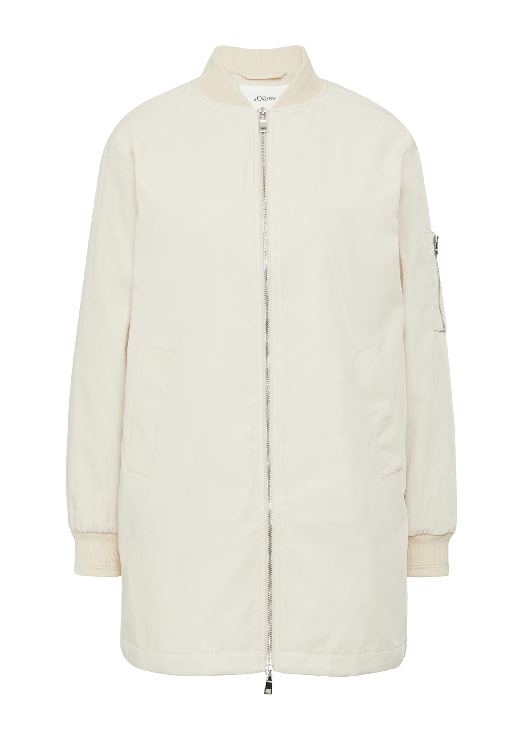 Leicht gefütterter Blousonmantel im Relaxed Fit beige 44