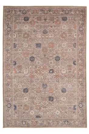Kukoon Beige Floral Washable & Non Slip Distressed Living Room Area Rug | Size: 240 cm x 330 cm