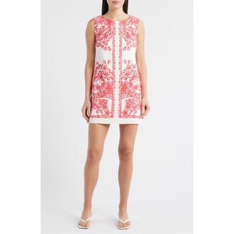 Lilly Pulitzer Sadie Sleeveless Shift Romper in Coconut Spicy Socialite at Nordstrom, Size 10