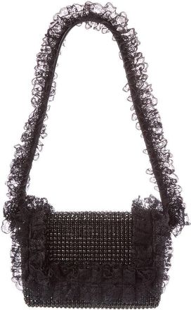 Self Portrait Crystal Lace Detail Shoulder Bag