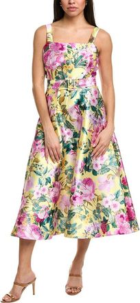 Julia Jordan Printed Monroe Twill Midi Dress