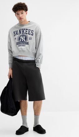 Djab Mens Washed double-knit jersey Bermuda Shorts Loose fit