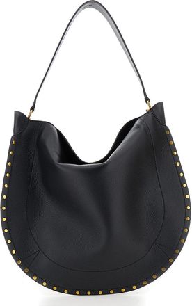 Isabel Marant Womens Shoulder Bag Oskan Hobo Black