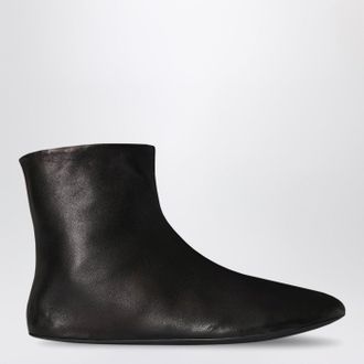 The Row Stivaletto Stella nero in pelle e shearling