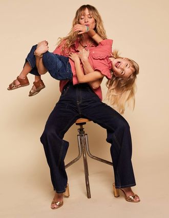 Envie de Fraise Bluse mit Volants M&auml;dchen ENVIE DE FRAISE Bio-Baumwolle altrosa