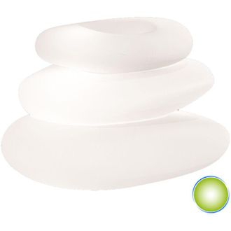 Monacis Macetero l&aacute;mpara complemento de decoraci&oacute;n de resina 75X62X47 cm Mod. Eden Pot Bright Luz Verde