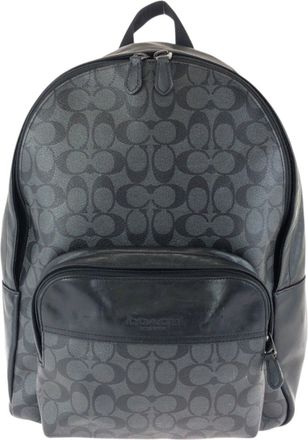 Coach Black Pvc Leather Backpack (Pre-Owned)