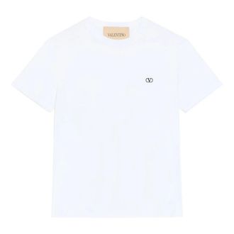 Valentino Garavani Heren, Tops, Wit, Maat: L Katoen