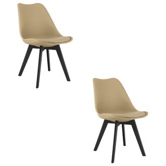 OEM Silla Mark - Beige Oscuro / Patas Negras X 2
